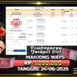 BUKTI JACKPOT SLOT MAHJONG WAYS TERPERCAYA DI INDONESIA TGL 24-06-2025