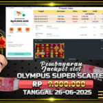 BUKTI JACKPOT SLOT GATES OF OLYMPUS SUPER SCATTER TERPERCAYA DI INDONESIA TGL 26-06-2025